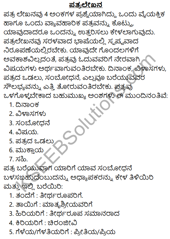 how to write job application letter in kannada